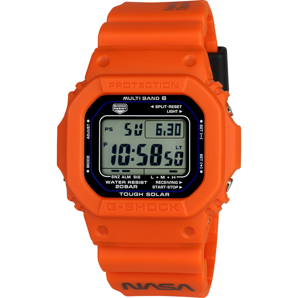 Photo de la montre Casio G-Shock en collaboration avec Nasa DW5600